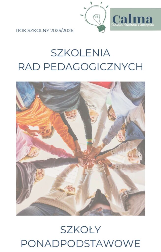 Centrum Szkolenia Nauczycieli Calma szkolenia rad pedagogicznych szkoły ponadpodstawowe