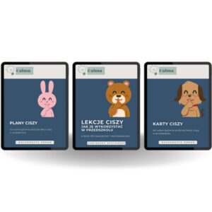 lekcje ciszy, karty ciszy i plany ciszy zestaw przedszkolny