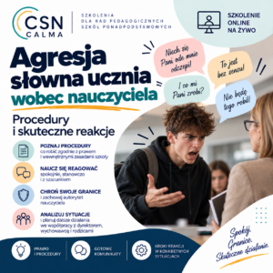 Agresja słowna ucznia wobec nauczyciela - procedury i skuteczne reakcje