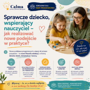 Sprawcze dziecko, wspierający nauczyciel przedszkolny