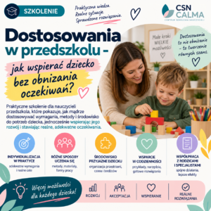 Dostosowania w przedszkolu - jak wspierać dziecko bez obniżania oczekiwań ?
