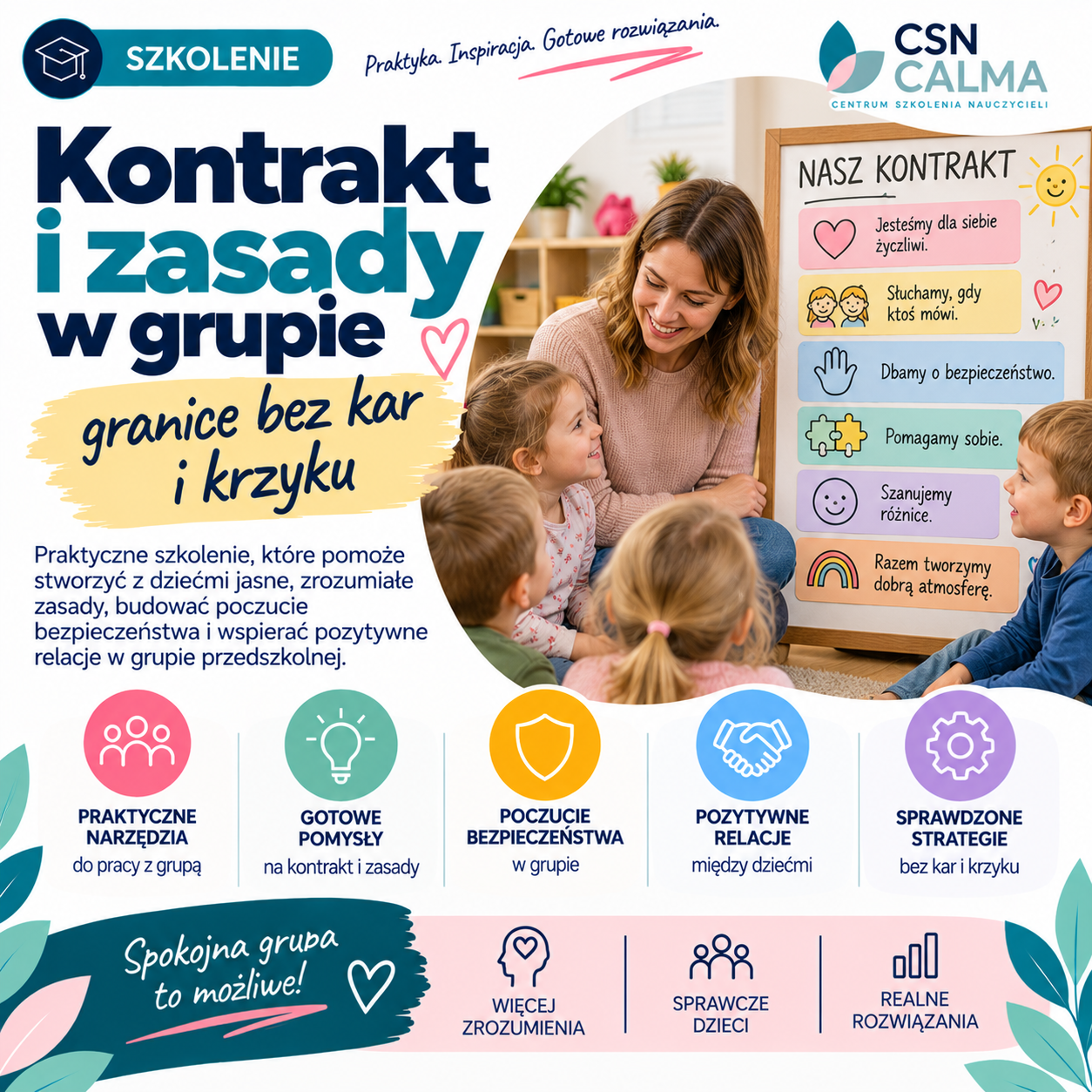 Kontrakt i zasady w grupie – granice bez kar i krzyku