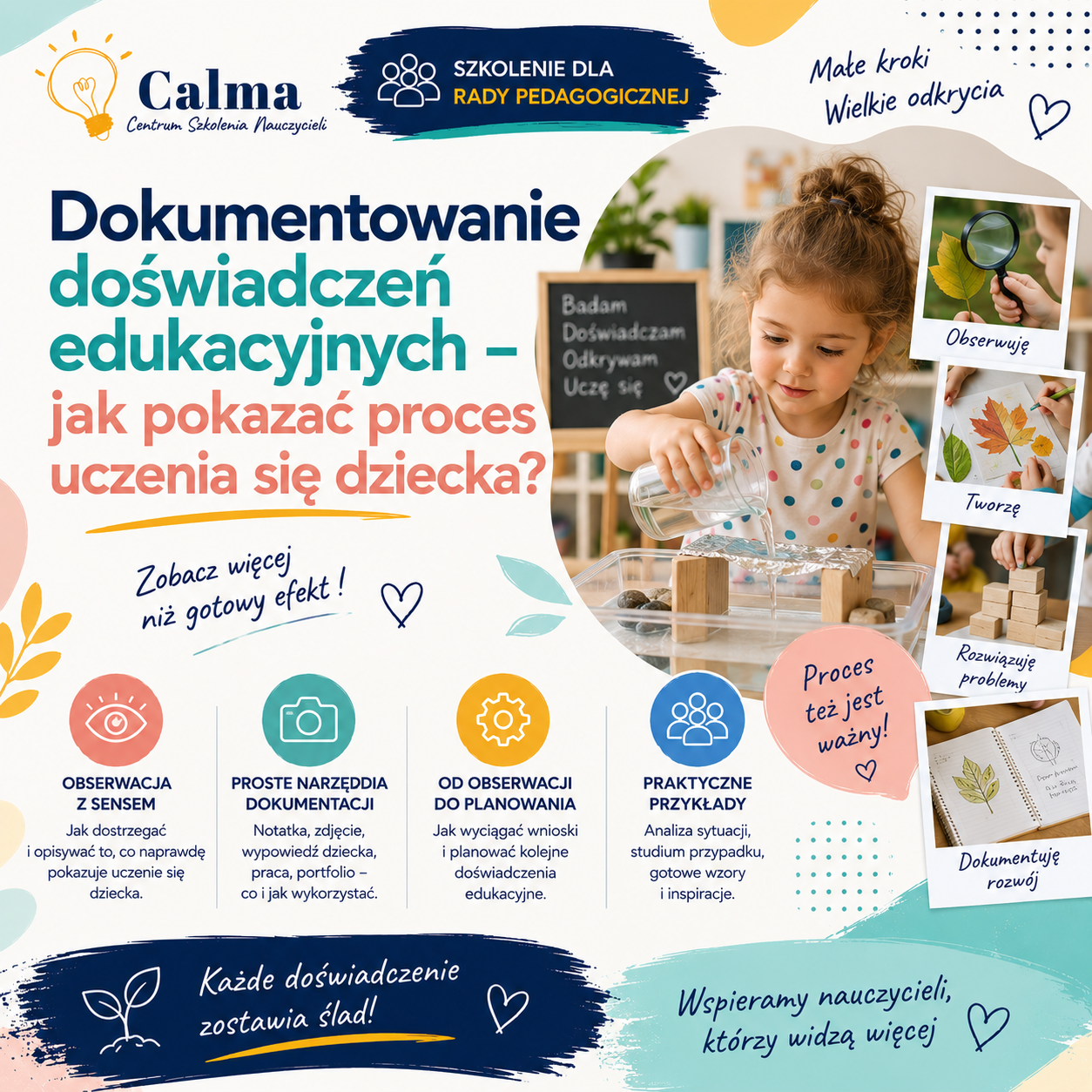Dokumentowanie doświadczeń edukacyjnych - jak pokazać proces uczenia się dziecka?
