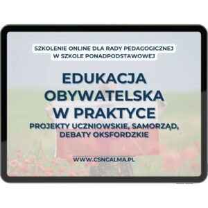Edukacja obywatelska w praktyce – projekty, debaty oksfordzkie, samorząd uczniowski