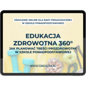 Edukacja zdrowotna 360° – szkolenie dla szkół ponadpodstawowych