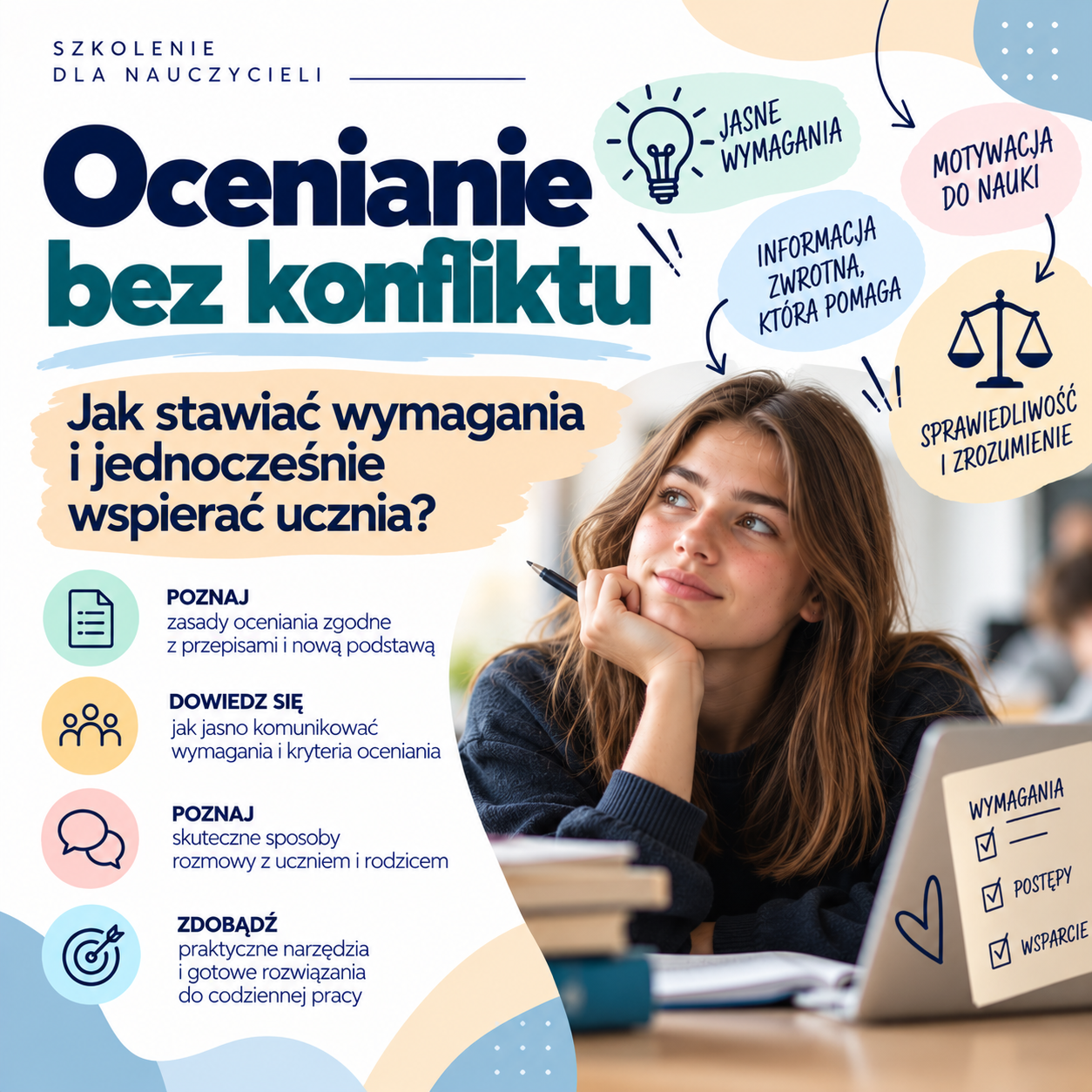 Ocenianie bez konfliktu – jak stawić wymagania i jednocześnie wspierać ucznia ?