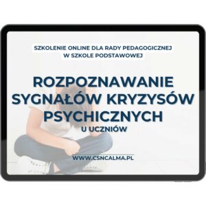 Rozpoznawanie sygnałów kryzysów psychicznych u uczniów – szkolenie dla nauczycieli