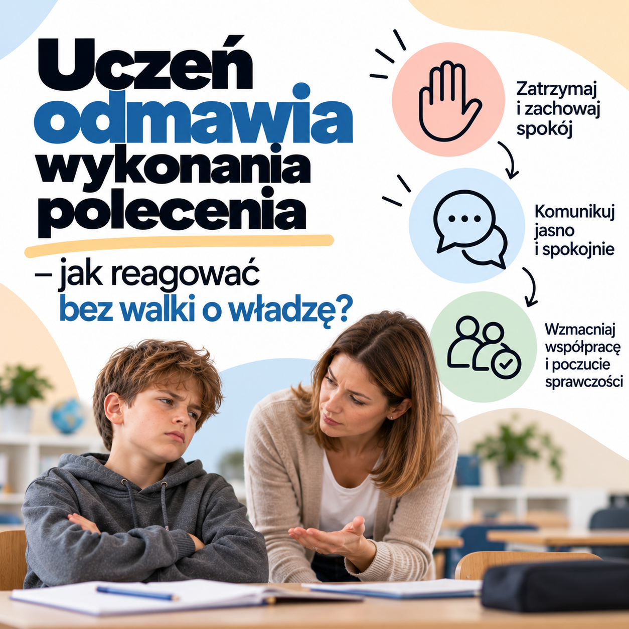 Uczeń odmawia wykonania polecenia - jak reagować bez walki o władzę ?