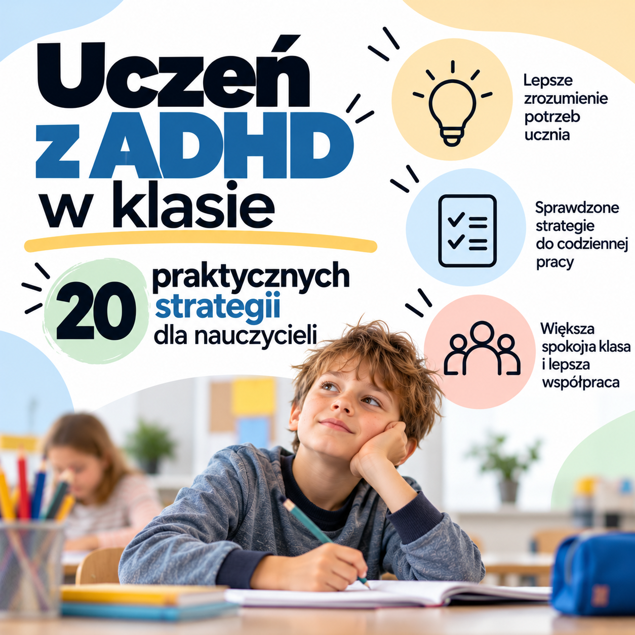 Uczeń z ADHD w klasie – 20 praktycznych strategii dla nauczycieli