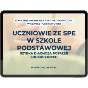 Szybka diagnoza potrzeb uczniów ze SPE – szkolenie dla nauczycieli