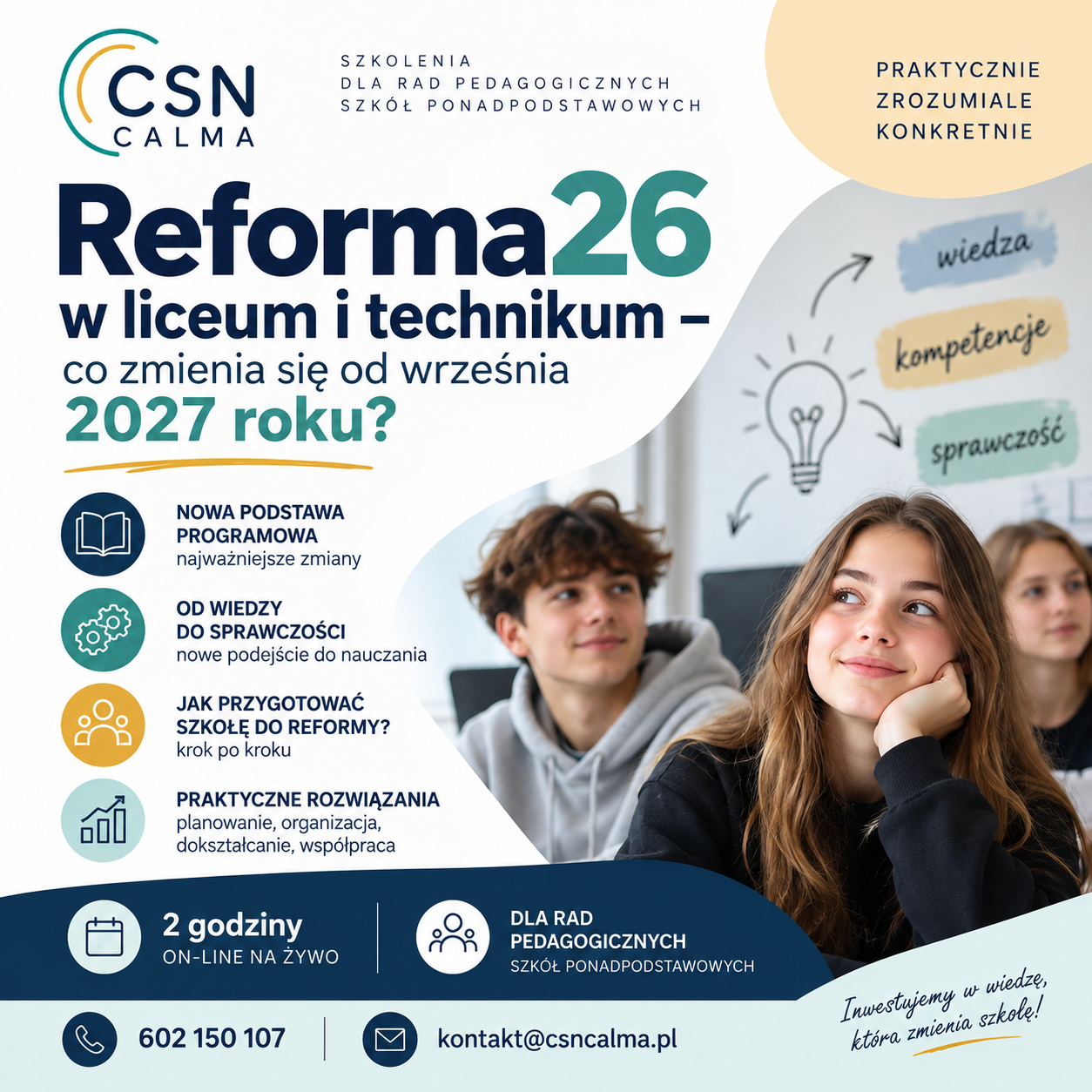Reforma26 w liceum i technikum – co zmienia się od września 2027 roku?