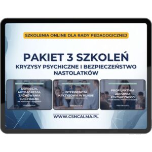 Kryzysy psychiczne nastolatków – szkolenie dla nauczycieli | Pakiet 3 szkoleń