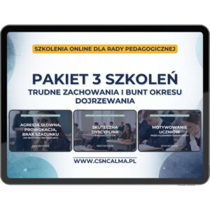 Trudne zachowania uczniów – szkolenie dla nauczycieli | Pakiet 3 szkoleń