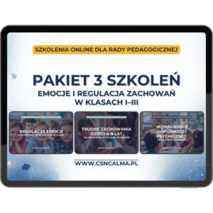 Pakiet 3 szkoleń: emocje i trudne zachowania w klasach 1–3 | szkolenie dla rady pedagogicznej