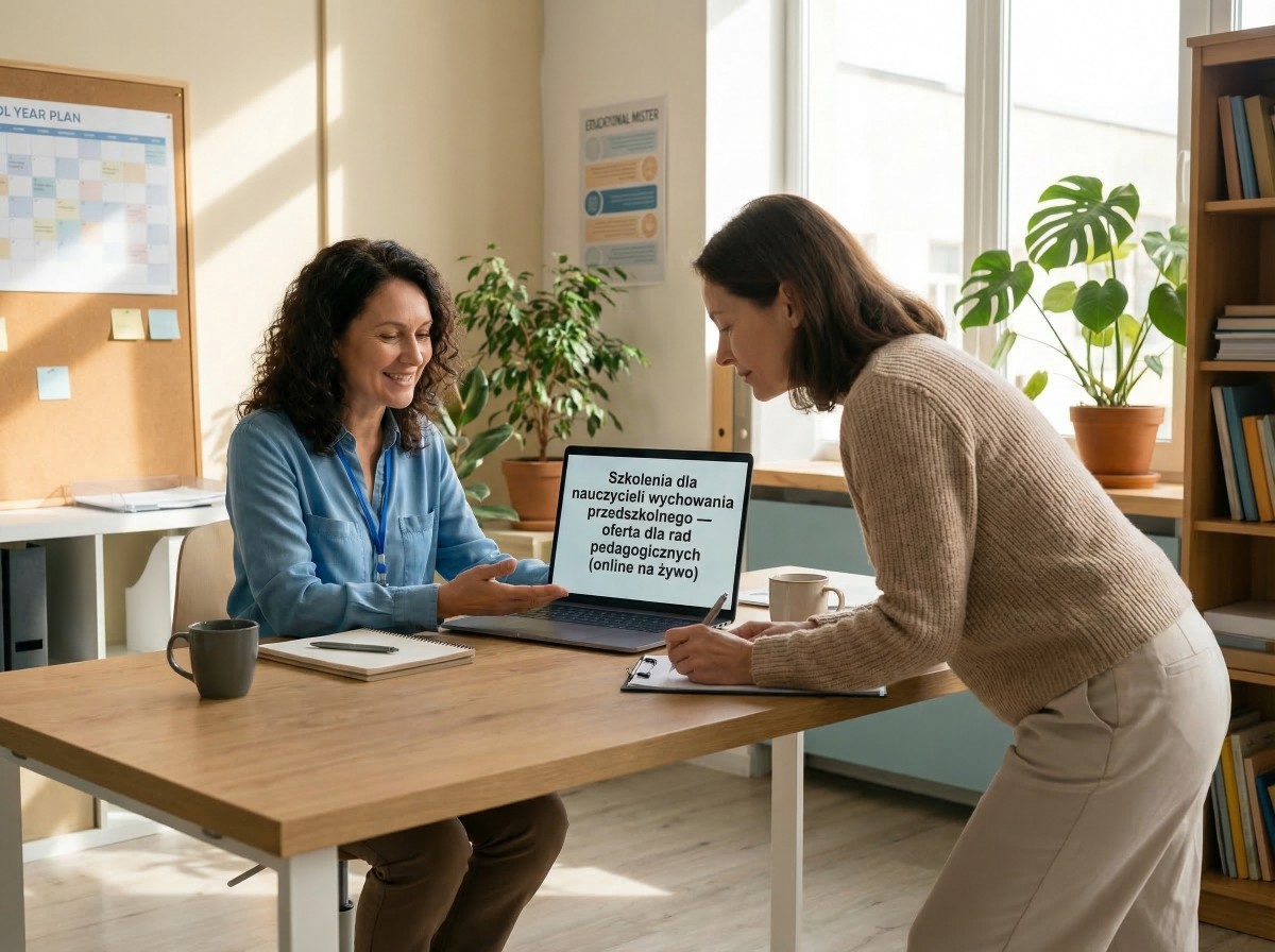 Szkolenia dla nauczycieli wychowania przedszkolnego — oferta dla rad pedagogicznych (online na żywo)
